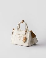 Small Linen Blend Handbag - Image 2